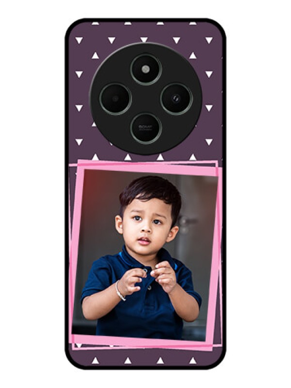 Custom Poco M7 5G Custom Metal Phone Case - Triangle Pattern Dotted Design