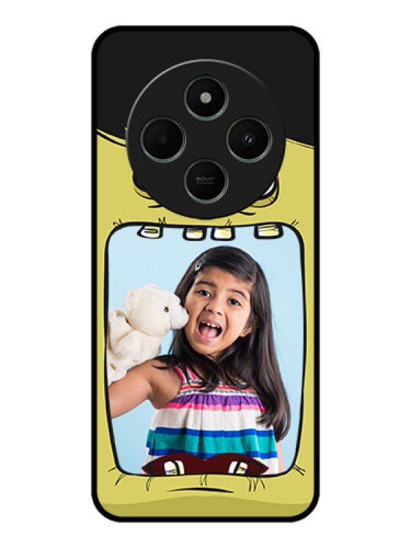 Custom Poco M7 5G Custom Metal Phone Case - Cartoon Monster Back Case Design