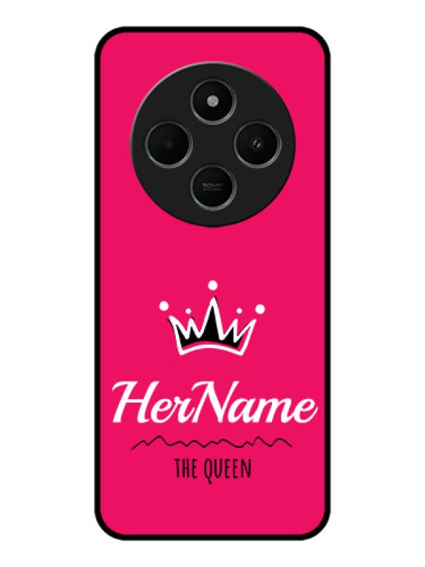 Custom Poco M7 5G Custom Metal Phone Case - Queen With Name Design