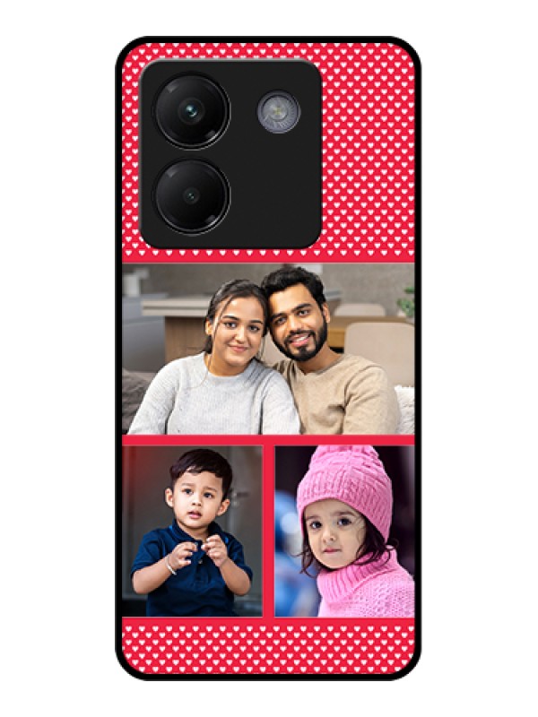 Custom Poco M7 Pro 5G Custom Metal Phone CaseWhite And Blue Abstract Design