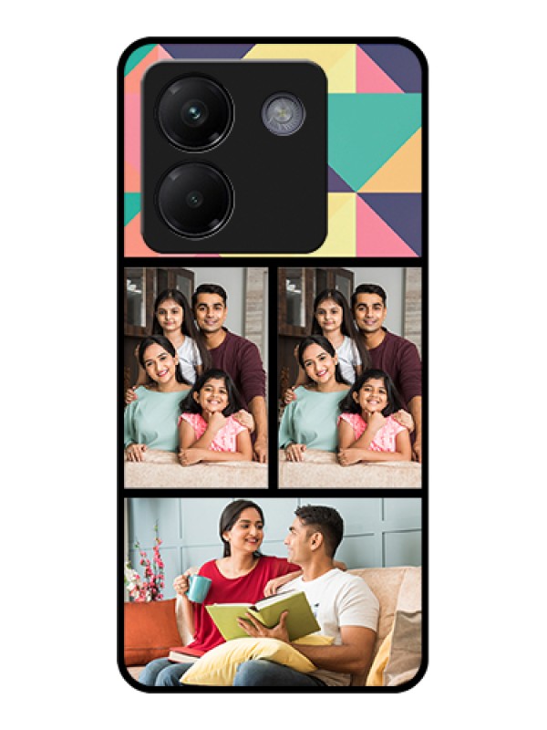 Custom Poco M7 Pro 5G Custom Metal Phone CasePurple Floral Design