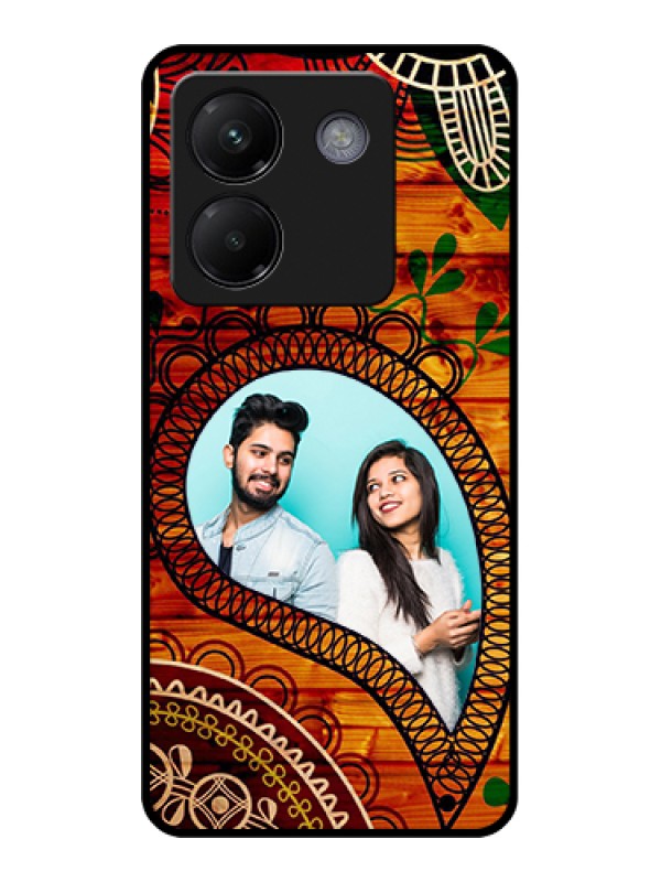 Custom Poco M7 Pro 5G Custom Metal Phone CaseClassy Floral Design