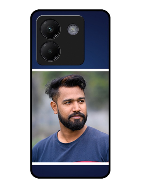 Custom Poco M7 Pro 5G Custom Metal Phone CaseWith Photo And Green Floral Design