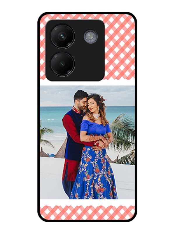 Custom Poco M7 Pro 5G Custom Metal Phone CaseImage Holder With Glitter Strip Design