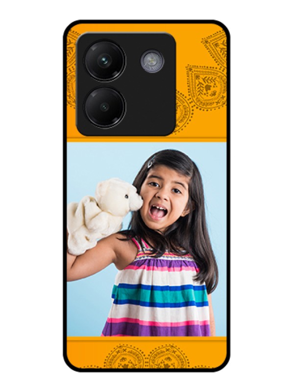 Custom Poco M7 Pro 5G Custom Metal Phone CaseMarble Texture Design