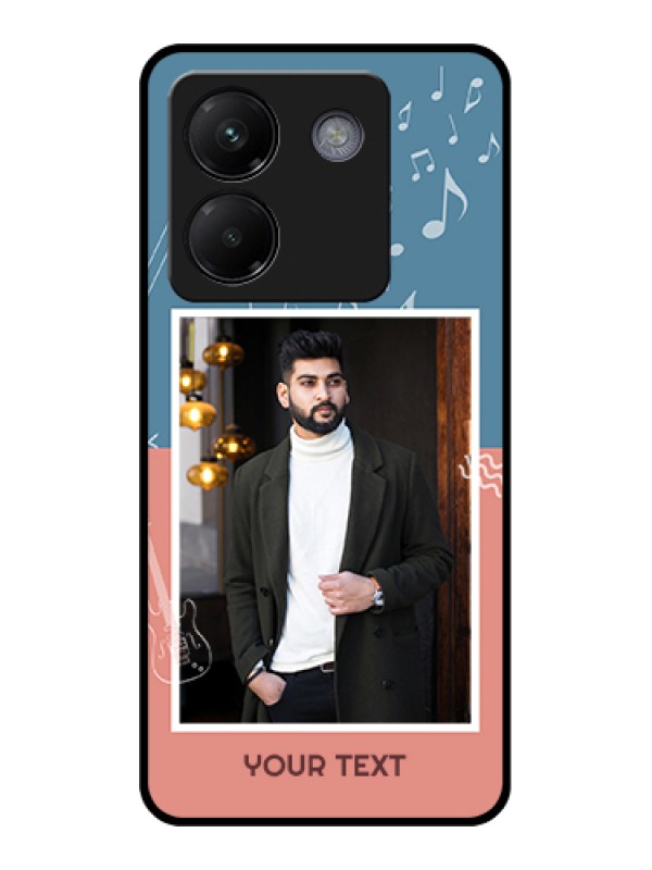 Custom Poco M7 Pro 5G Custom Metal Phone CaseWith White Box Pattern