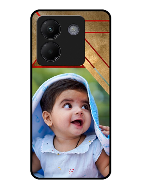 Custom Poco M7 Pro 5G Custom Metal Phone CaseBackground Pattern Design With Quote