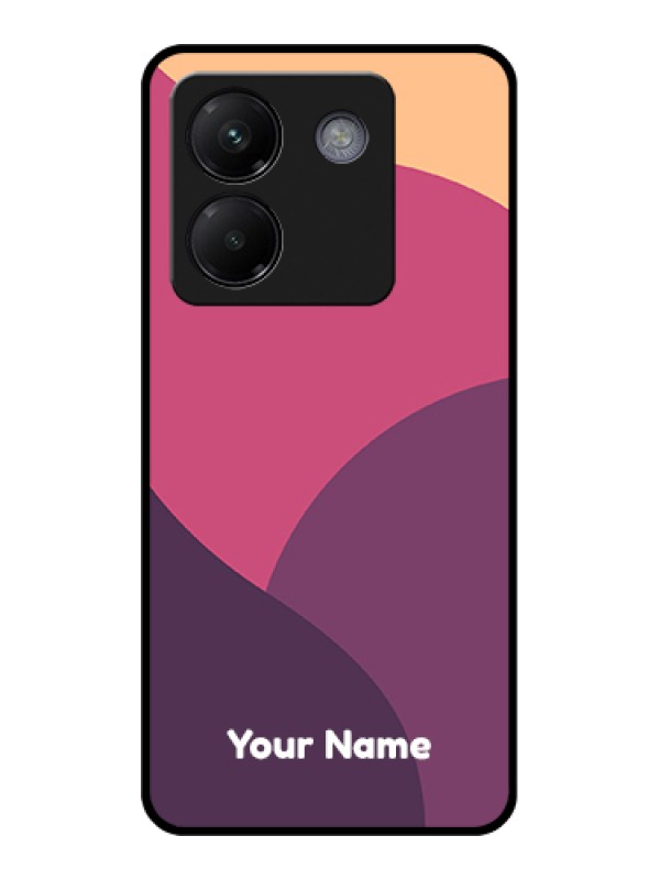 Custom Poco M7 Pro 5G Custom Metal Phone CaseStylish Semi - Circle Pattern Design