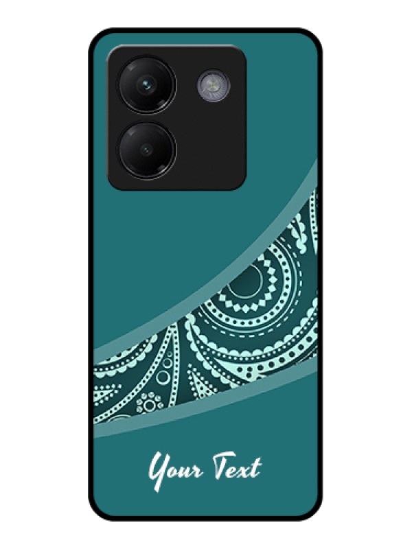 Custom Poco M7 Pro 5G Custom Metal Phone CaseMandala Art With Custom Text Design