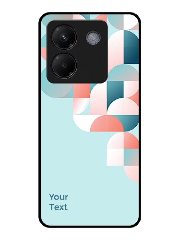 Custom Poco M7 Pro 5G Custom Metal Phone Case - Stylish Semi - Circle Pattern Design