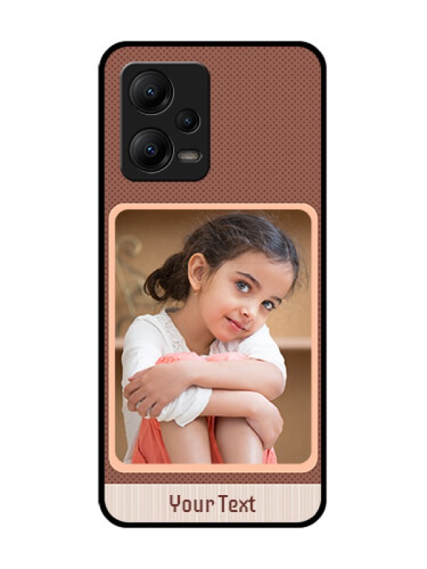 Custom Poco X5 5G Custom Metal Phone CaseSimple Pic Upload Design