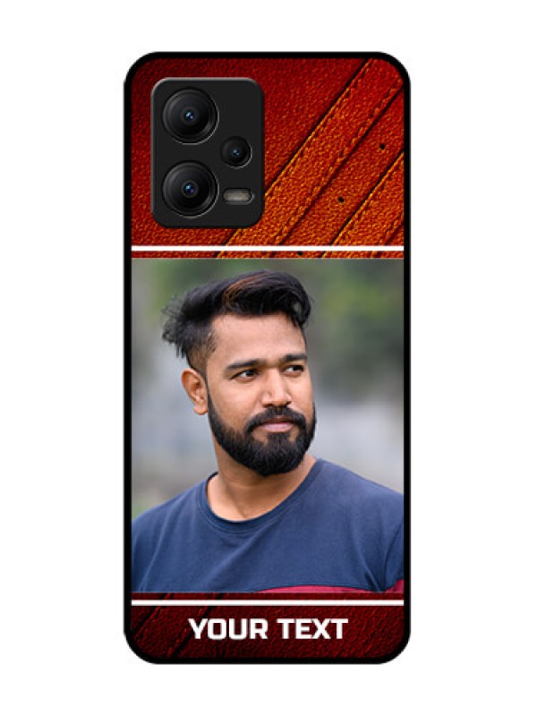 Custom Poco X5 5G Custom Metal Phone CaseLeather Phone Case Design