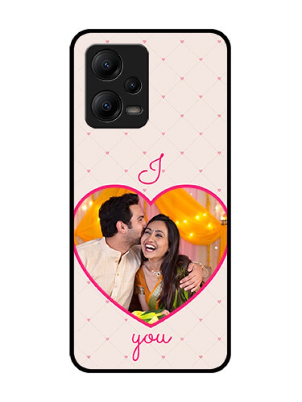 Custom Poco X5 5G Custom Metal Phone CaseHeart Shape Design