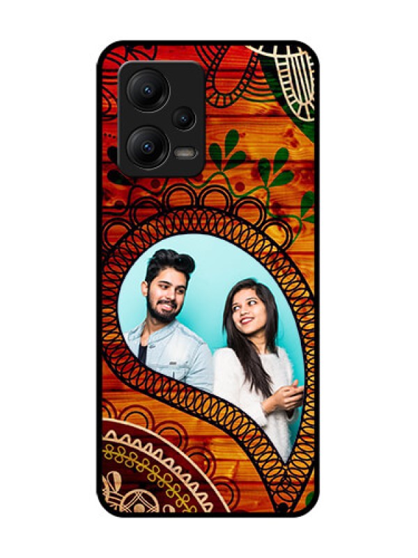 Custom Poco X5 5G Custom Metal Phone CaseAbstract Colorful Design