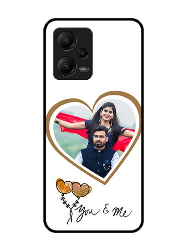 Custom Poco X5 5G Custom Metal Phone CaseYou and Me Design