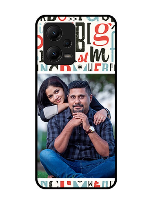 Custom Poco X5 5G Custom Metal Phone CaseAlphabet Design