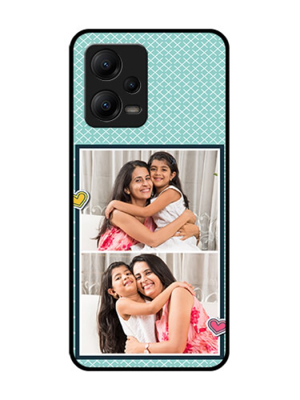 Custom Poco X5 5G Custom Metal Phone Case2 Image Holder With Pattern Design