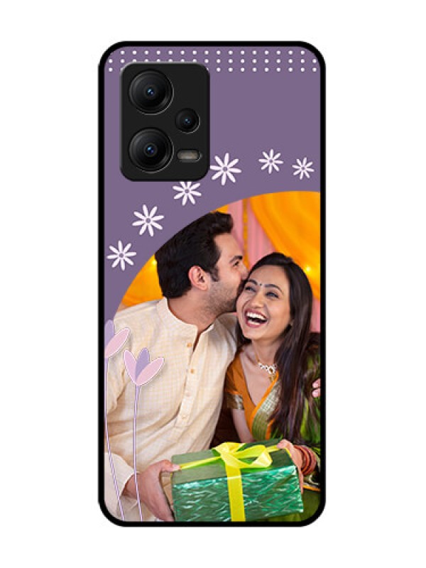 Custom Poco X5 5G Custom Metal Phone CaseLavender Flowers Design