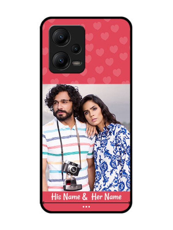 Custom Poco X5 5G Custom Metal Phone CaseSimple Love Design