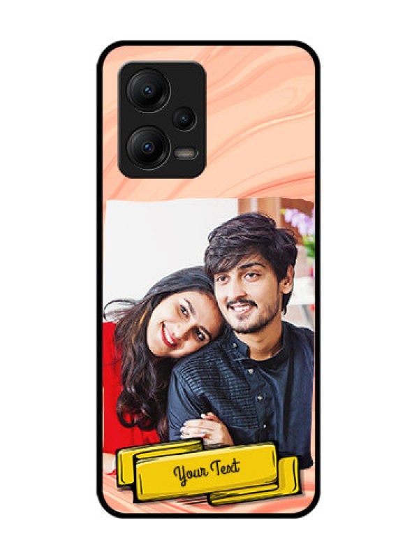 Custom Poco X5 5G Custom Metal Phone CaseMarble Texture Design