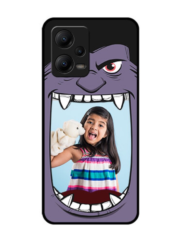 Custom Poco X5 5G Custom Metal Phone CaseAngry Monster Design