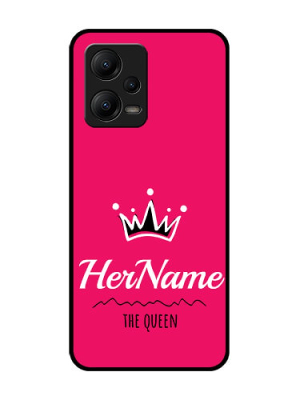 Custom Poco X5 5G Custom Metal Phone CaseQueen With Name Design