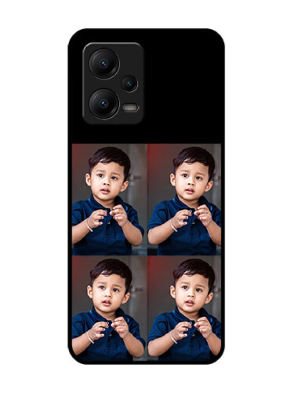 Custom Poco X5 5G Custom Metal Phone Case4 Image Holder Design