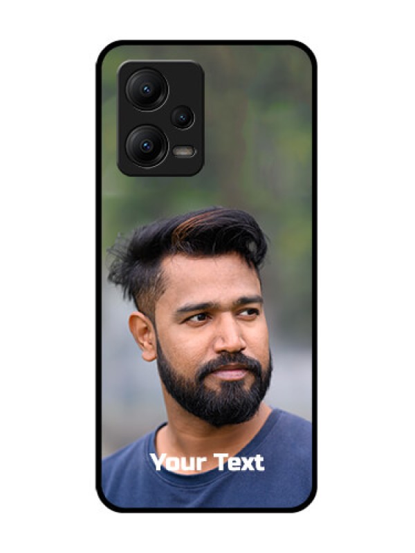 Custom Poco X5 5G Custom Metal Phone CasePhoto With Text Design