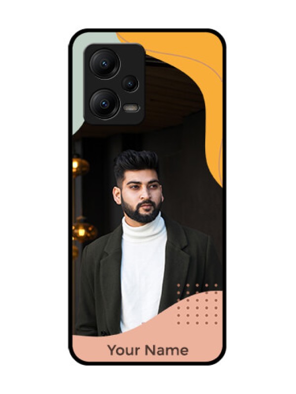 Custom Poco X5 5G Custom Metal Phone CaseTri - Coloured Overlay Design