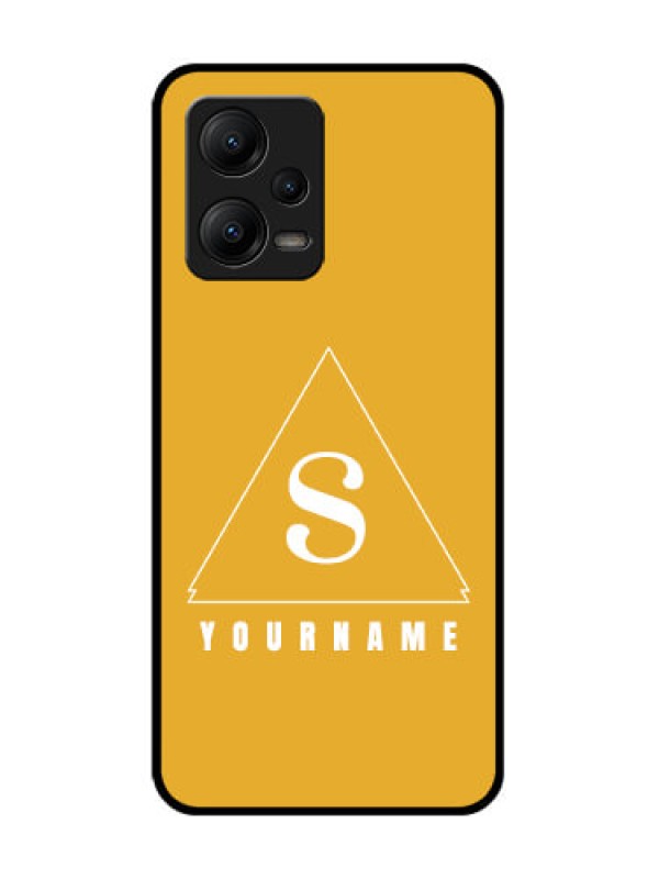 Custom Poco X5 5G Custom Metal Phone CaseSimple Triangle Design