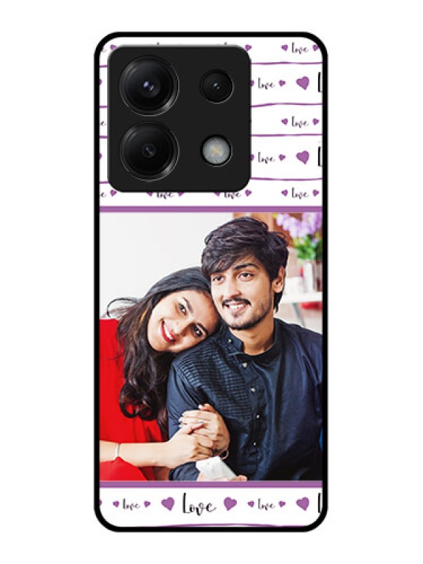 Custom Poco X6 5G Custom Metal Phone CaseCouples Heart Design