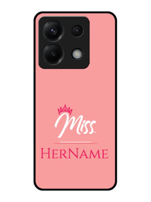 Custom Poco X6 5G Custom Metal Phone CaseMrs With Name Design