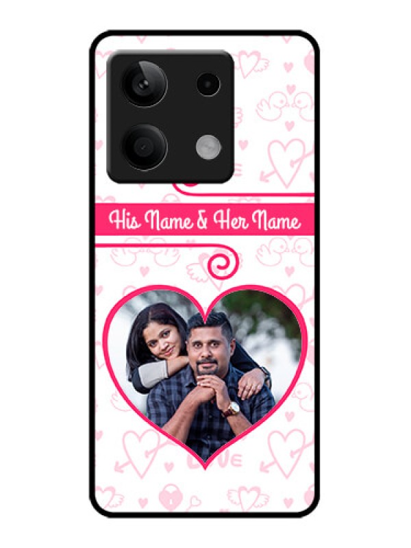 Custom Poco X6 Neo 5G Custom Metal Phone Case - Heart Shape Love Design