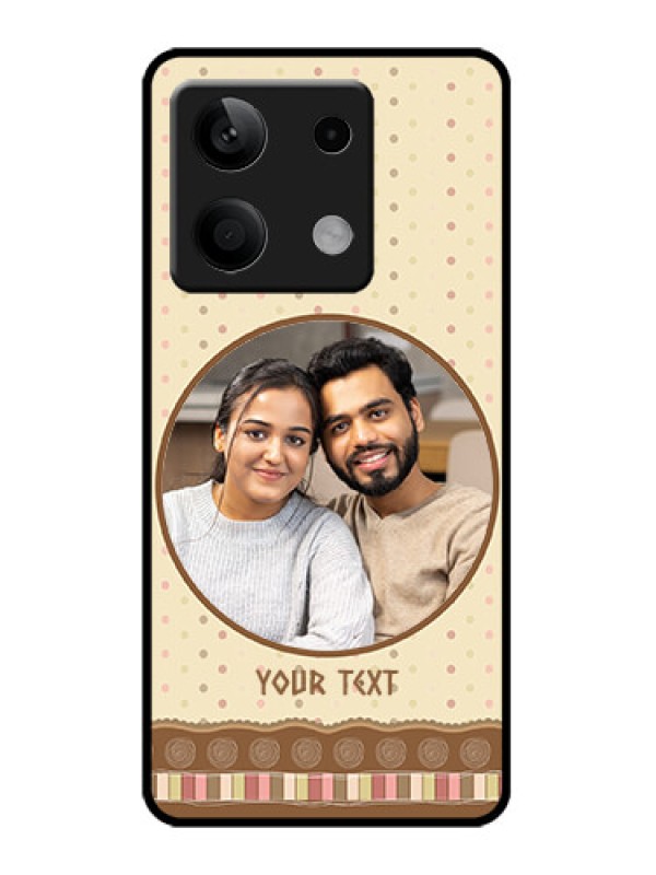 Custom Poco X6 Neo 5G Custom Metal Phone Case - Brown Dotted Mobile Case Design