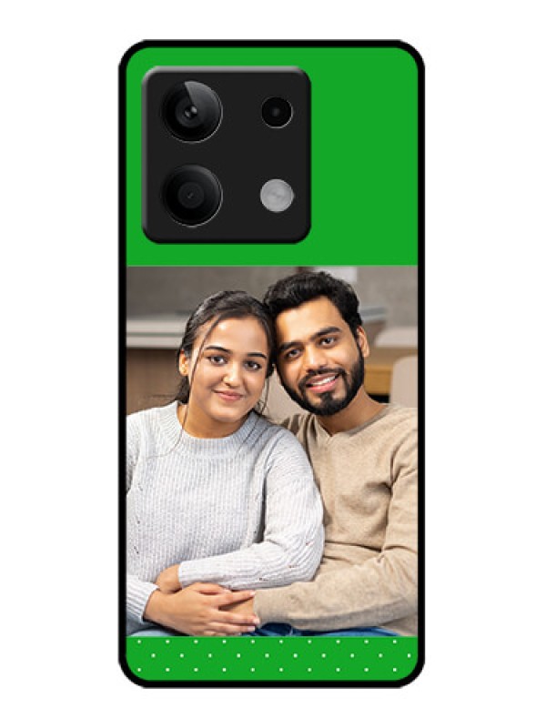 Custom Poco X6 Neo 5G Custom Metal Phone Case - Green Pattern Design