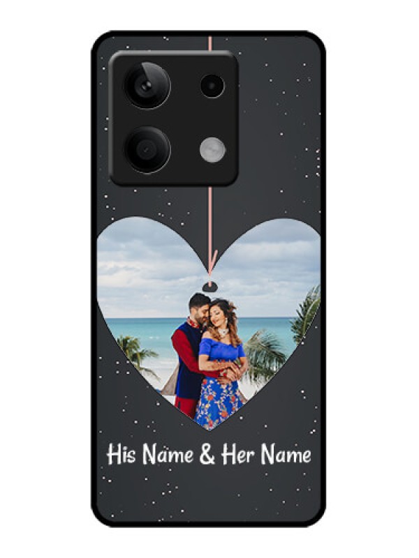 Custom Poco X6 Neo 5G Custom Metal Phone Case - Hanging Heart Design