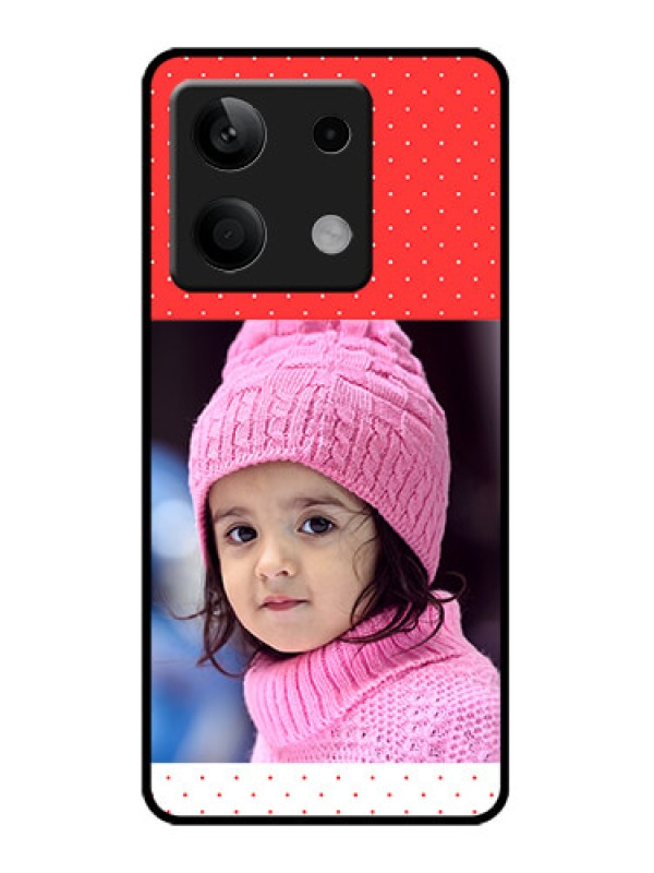 Custom Poco X6 Neo 5G Custom Metal Phone Case - Red Pattern Design