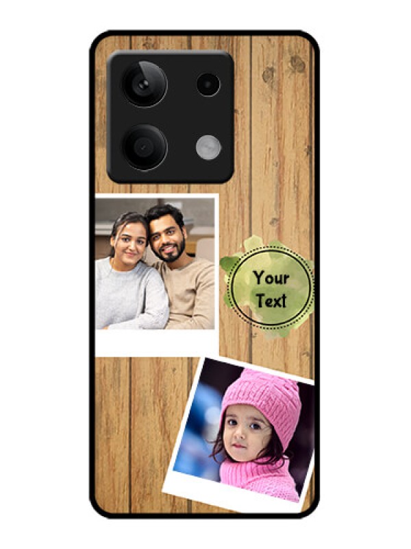 Custom Poco X6 Neo 5G Custom Metal Phone Case - Wooden Texture Design