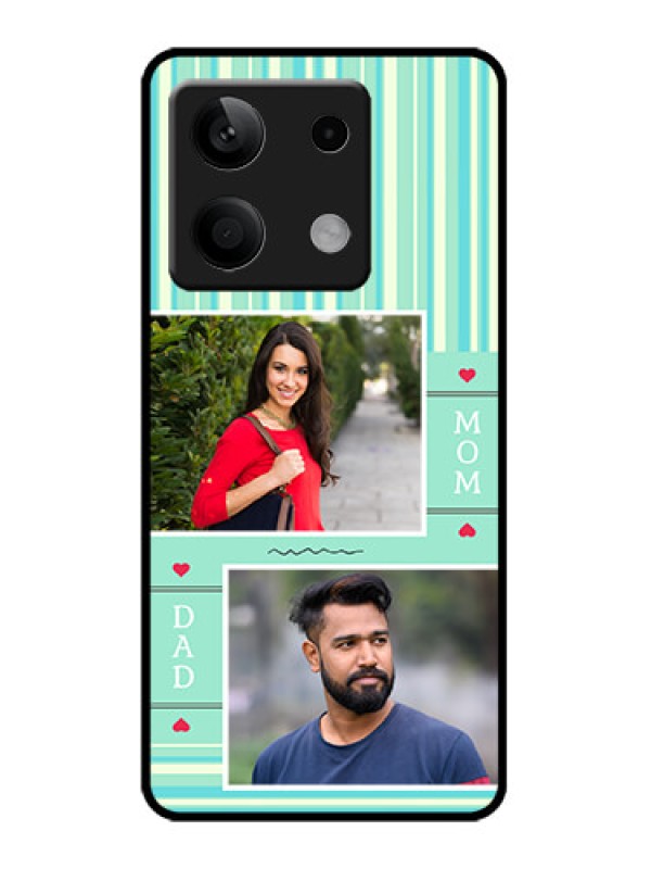 Custom Poco X6 Neo 5G Custom Metal Phone Case - Mom and Dad Pic Design