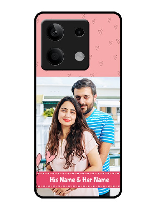 Custom Poco X6 Neo 5G Custom Metal Phone Case - Love Design Peach Color