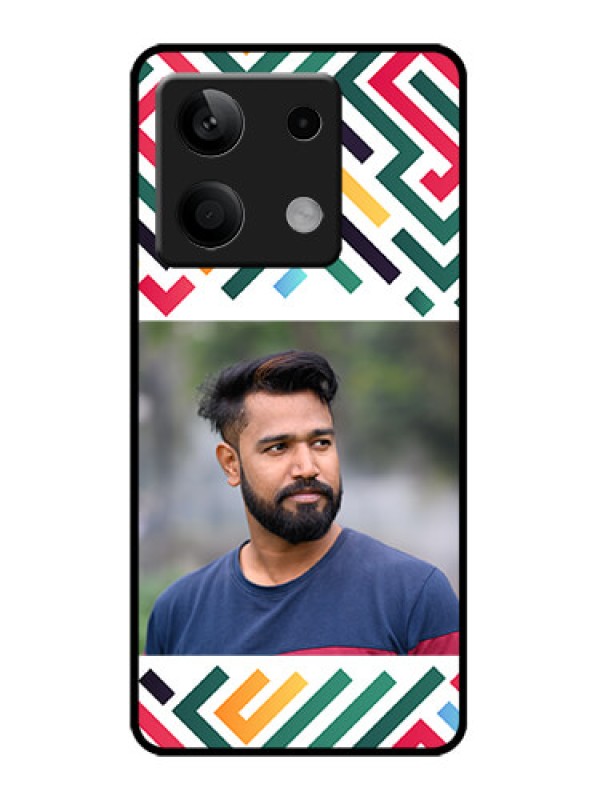 Custom Poco X6 Neo 5G Custom Metal Phone Case - Colorful Maze Pattern Design