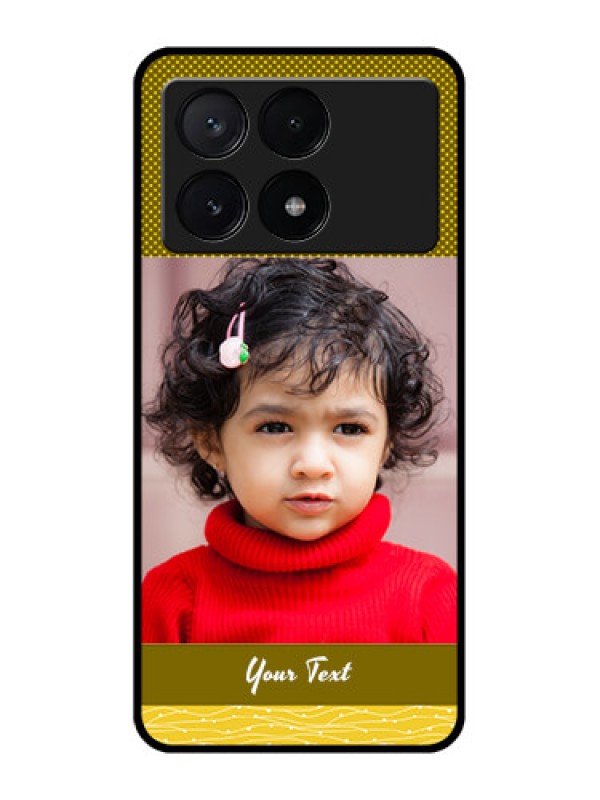 Custom Poco X6 Pro 5G Custom Metal Phone CaseSimple Green Color Design