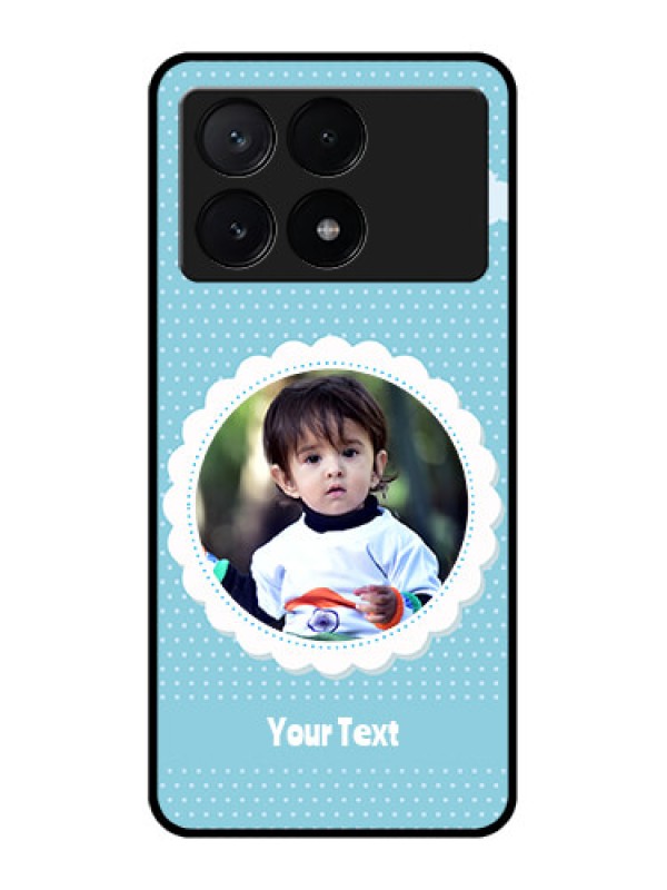 Custom Poco X6 Pro 5G Custom Metal Phone CaseViolet Pattern Design