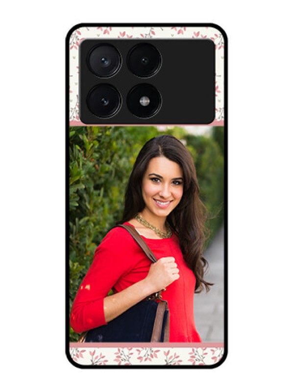 Custom Poco X6 Pro 5G Custom Metal Phone CaseStunning Floral Design