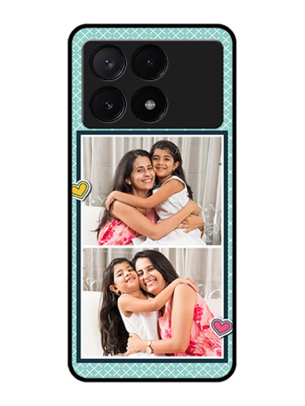 Custom Poco X6 Pro 5G Custom Metal Phone Case2 Image Holder With Pattern Design
