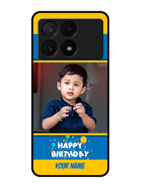 Custom Poco X6 Pro 5G Custom Metal Phone CaseBirthday Wishes Design