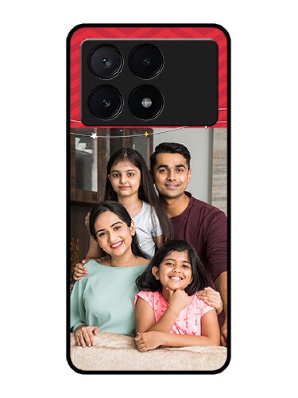 Custom Poco X6 Pro 5G Custom Metal Phone CaseHappy Family Design