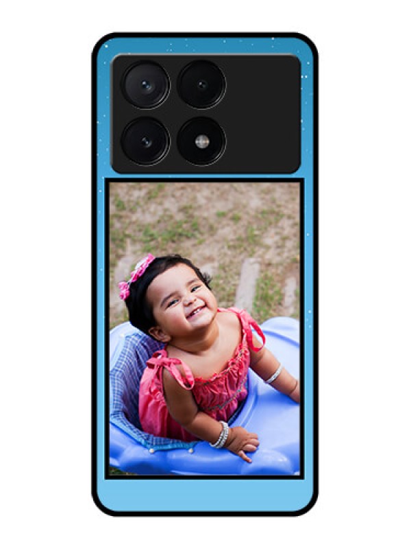 Custom Poco X6 Pro 5G Custom Metal Phone CaseWave Pattern Colorful Design