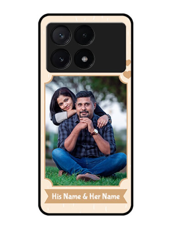 Custom Poco X6 Pro 5G Custom Metal Phone CaseWith Confetti Love Design