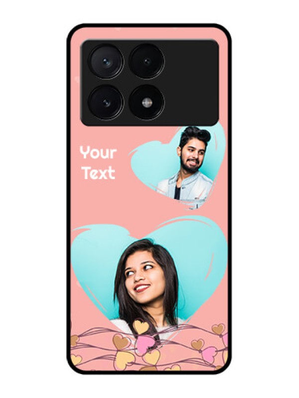 Custom Poco X6 Pro 5G Custom Metal Phone CaseLove Doodle Design